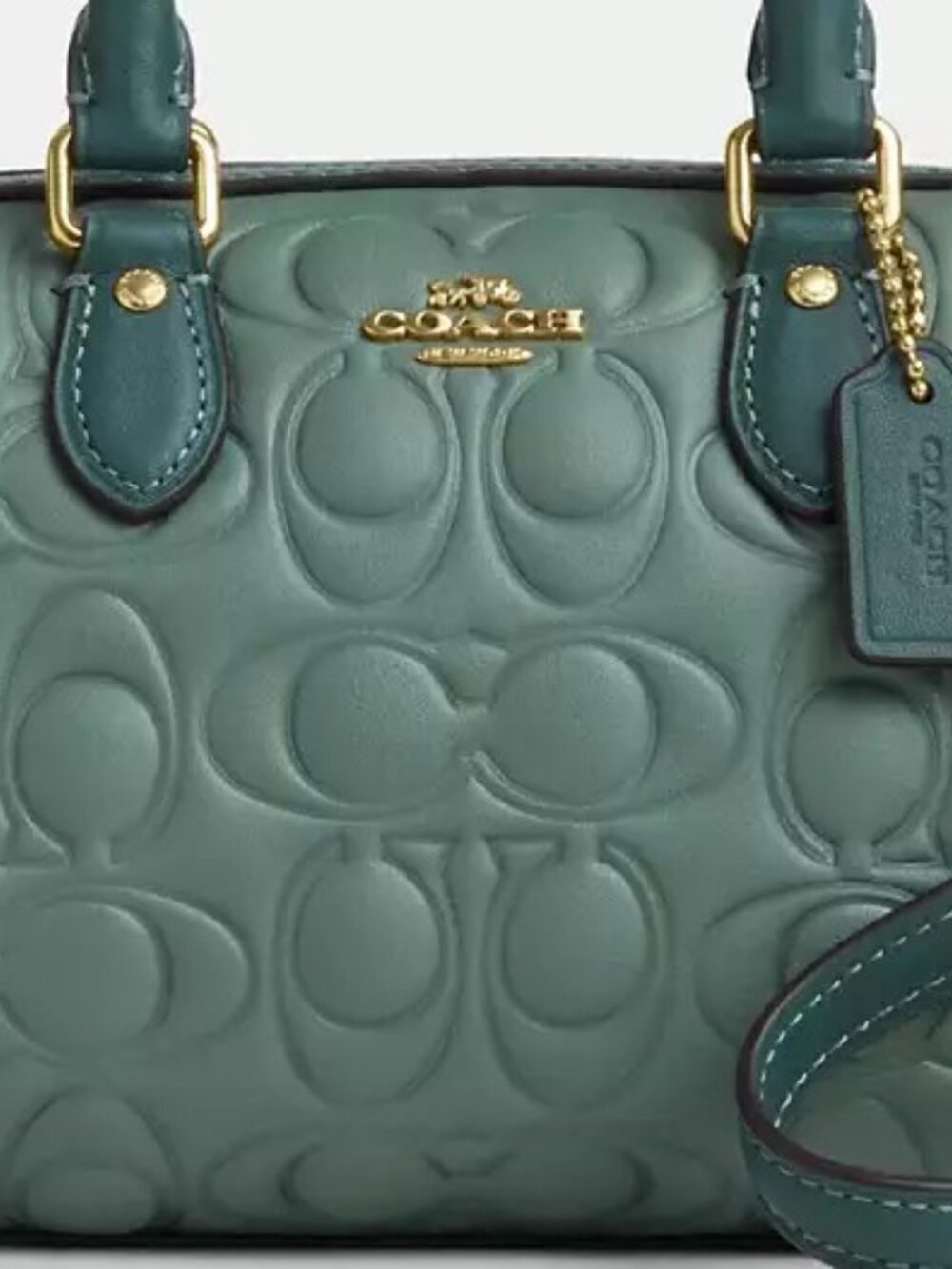 NWT Coach Mini Rowan Crossbody Bag In Blocked Signature Leather (CY744) - Picture 4 of 10